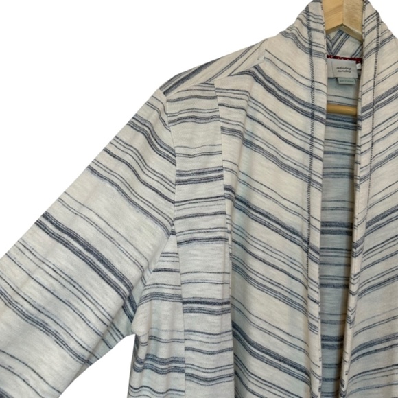 saturday sunday Anthropologie Open Cardigan Women's Size L Pockets Breathable - Picture 6 of 16